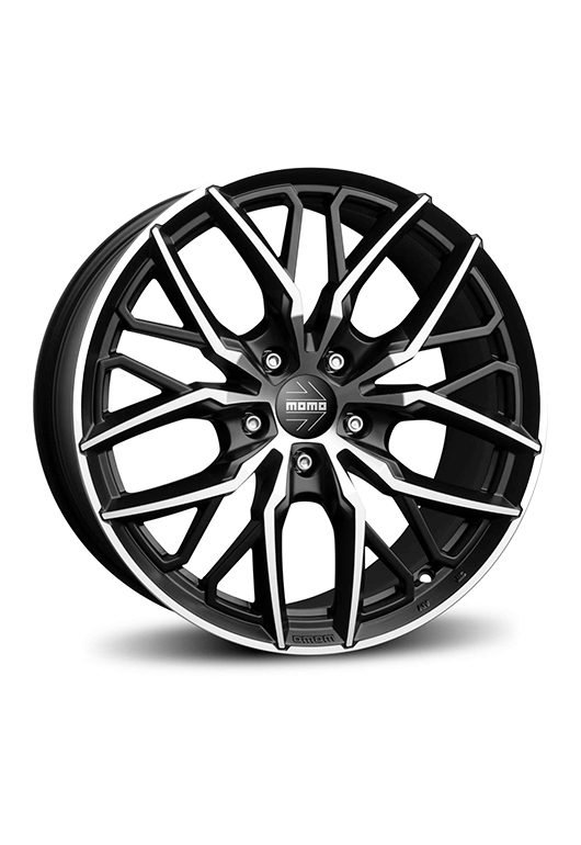 MOMO italy Spider matt black polished